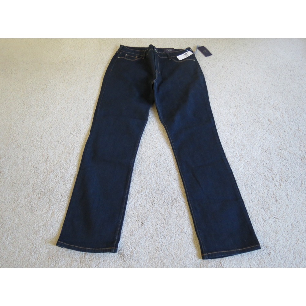 NYDJ Slimming Jeans Blue Denim Size 16 "Look Full Size Smaller" MSRP $120